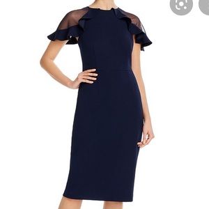 Eliza J velvet navy dress; size 2